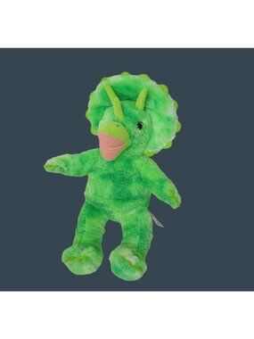 Build-A-Bear Plush Green Triceratops Dinosaur Stuffed Animal Toy 17" Plush Toy